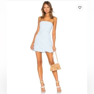 Superdown Rosalie Stripe Ruffle Dress from Revolve